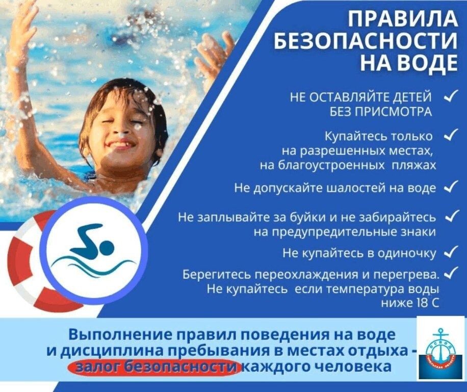 Купание в необорудованных местах для купания ЗАПРЕЩЕНО и ОПАСНО ДЛЯ ЖИЗНИ!.